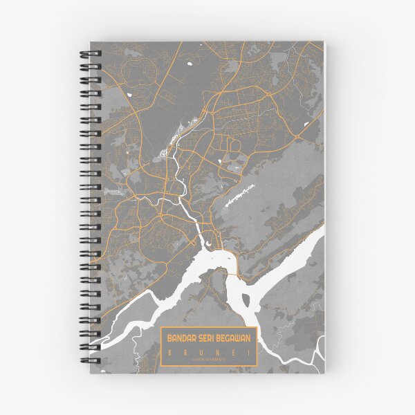 Item preview, Bandar Seri Begawan City Map of Brunei - Bauhaus designed and sold by deMAP.