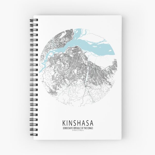 Item preview, Kinshasa City Map of DR Congo - Circle designed and sold by deMAP.