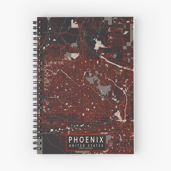 Item preview, Phoenix City Map of Arizona, USA - Vector designed and sold by deMAP.