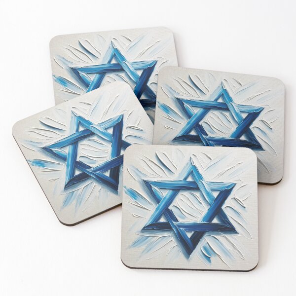 Item preview, David Star Oil Painting Style - Support Israel designed and sold by StandWithIsrael.