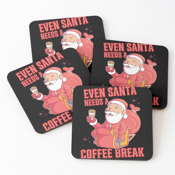 Item preview, Even Santa Needs A Coffee Break designed and sold by kawaii Cookies.