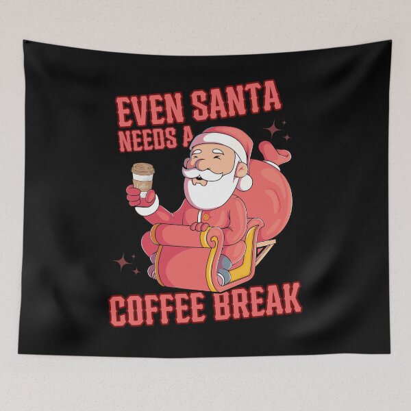 Item preview, Even Santa Needs A Coffee Break designed and sold by kawaii Cookies.