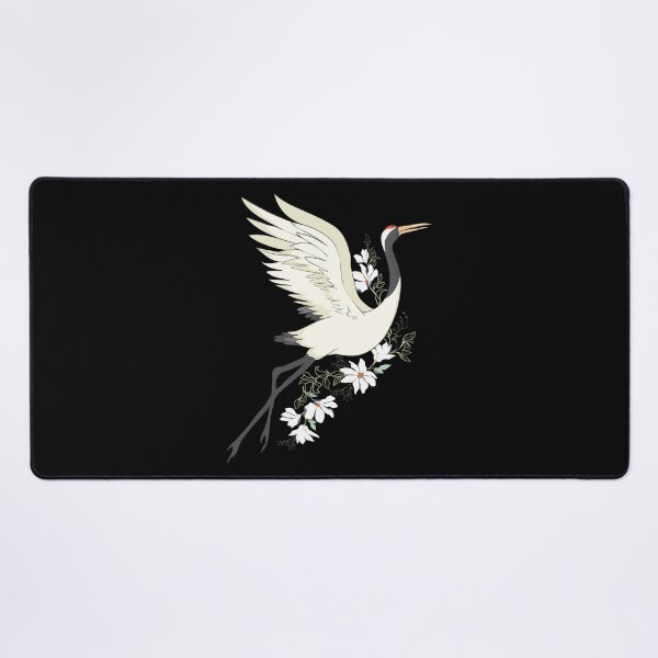 Item preview, crane bird in flight, white crane bird flying, crane bird portrait designed and sold by GreyStanzione1.