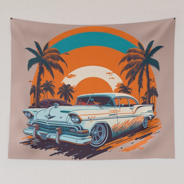 Item preview, 001 Classic Car in Texas Street designed and sold by Alexis Art Collection.