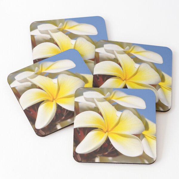 Item preview, Bunch of Yellow and White Frangipani Flowers designed and sold by IPPhotography.