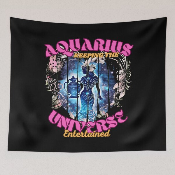 Item preview, Aquarius: Keeping The Universe Entertained. aquarius february designed and sold by ZodiacWonders.