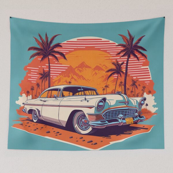 Item preview, 002 Classic Car in Texas Street designed and sold by Alexis Art Collection.