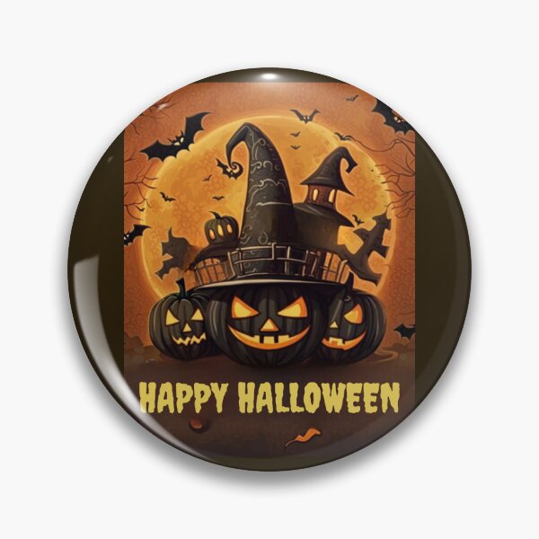 Item preview, Happy Halloween pumpkins with bats designed and sold by JackFreestone.