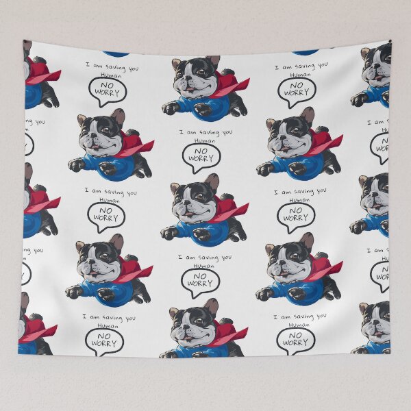 Item preview, cute dog superhero flying, dog superhero costume, superhero dog designed and sold by GreyStanzione1.