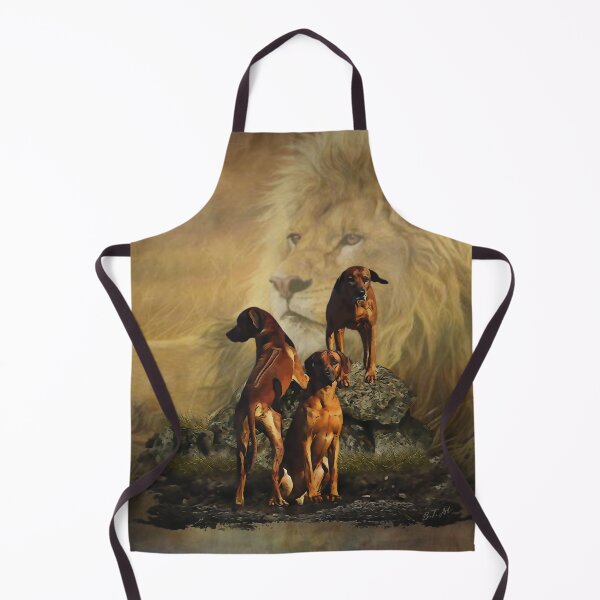Item preview, Rhodesian Ridgeback with Lion designed and sold by TammyHunterArt.