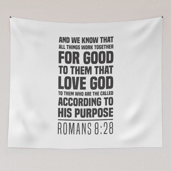 Item preview, Romans 8:28 - God's Purpose - Bible Scripture designed and sold by Vector-Artist.