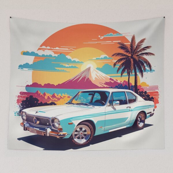 Item preview, 001 Classic Car in Retro Design designed and sold by Alexis Art Collection.