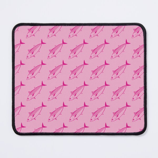 Item preview, Cute Bonito Fish in Hot Pink on Pastel Pink designed and sold by fruttidimare.