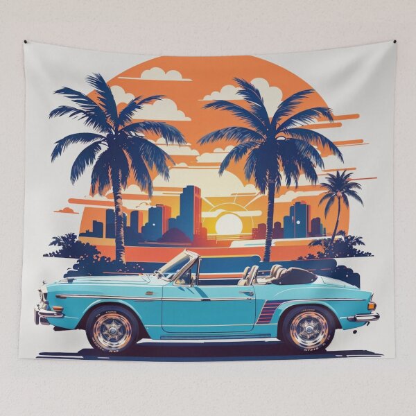 Item preview, 002 Classic Car in Retro Design designed and sold by Alexis Art Collection.