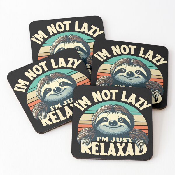 Item preview, Vintage Funny Cute Sloth I'm Not Lazy Just Relaxed Men Women designed and sold by 8fifty8.