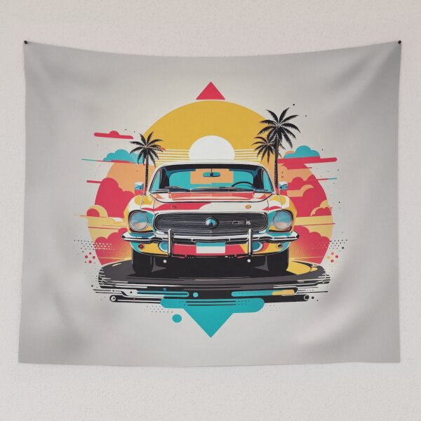 Item preview, 003 Classic Car in Retro Design designed and sold by Alexis Art Collection.