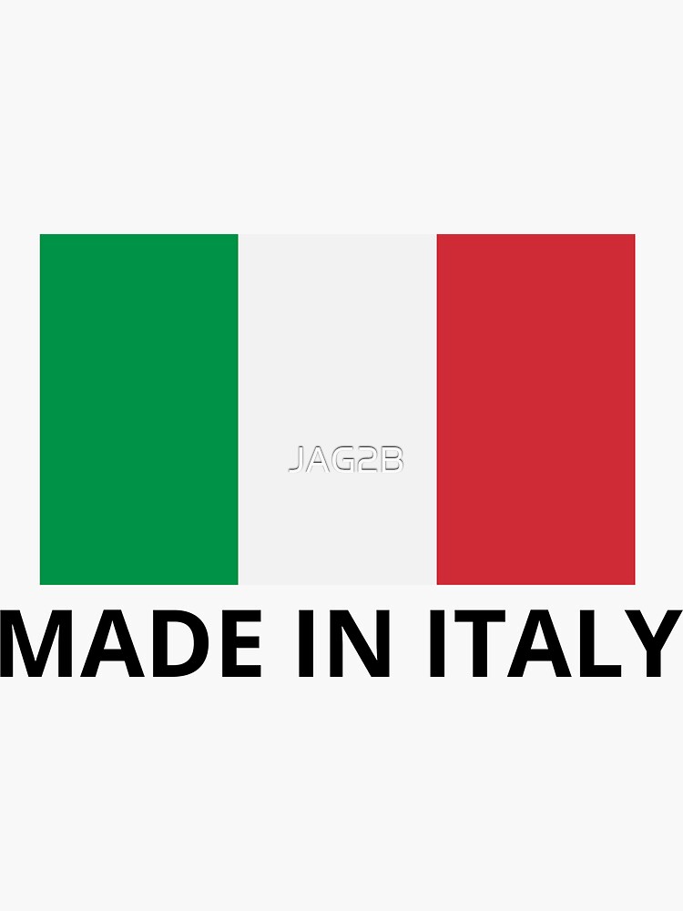 Made in Italy with Italian flag | Sticker