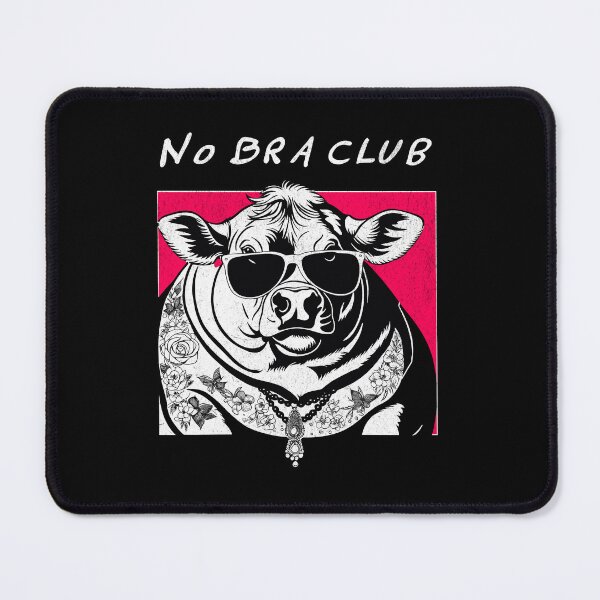 Item preview, No Bra Club - Retro Cow designed and sold by Hugo Bloke.