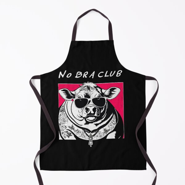 Item preview, No Bra Club - Retro Cow designed and sold by Hugo Bloke.