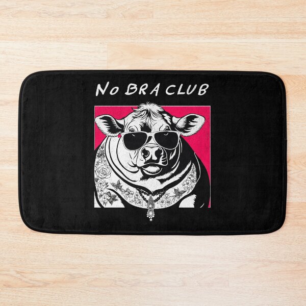 Item preview, No Bra Club - Retro Cow designed and sold by Hugo Bloke.