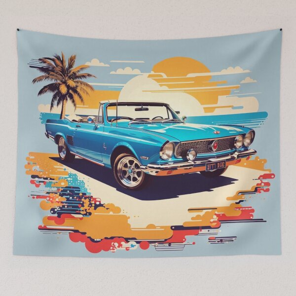 Item preview, 004 Classic Car in Retro Design designed and sold by Alexis Art Collection.