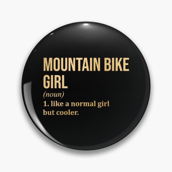 Item preview, Mountain Bike Girl Definition MTB in Gold designed and sold by XCIV.