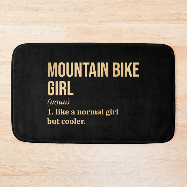 Item preview, Mountain Bike Girl Definition MTB in Gold designed and sold by XCIV.