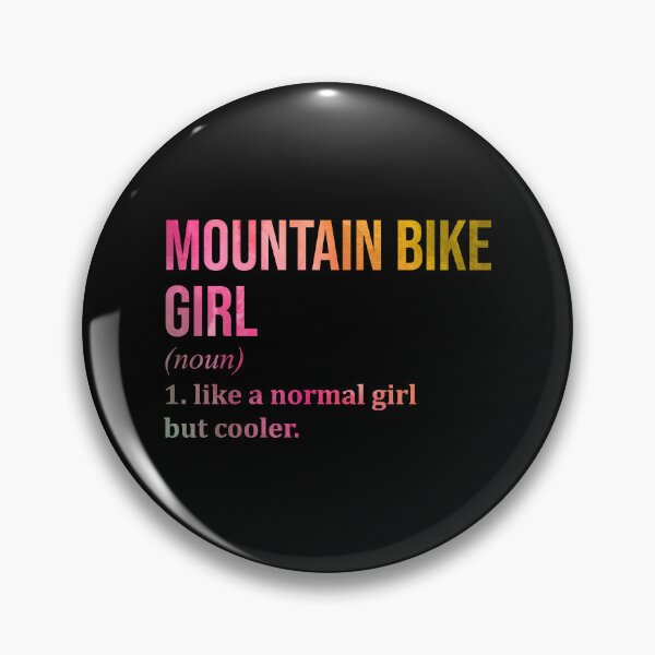 Item preview, Mountain Bike Girl Definition MTB in Watercolor designed and sold by XCIV.