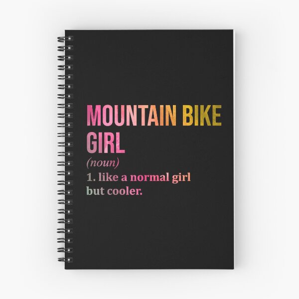 Item preview, Mountain Bike Girl Definition MTB in Watercolor designed and sold by XCIV.