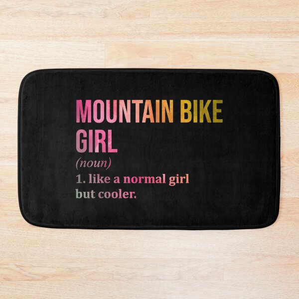 Item preview, Mountain Bike Girl Definition MTB in Watercolor designed and sold by XCIV.