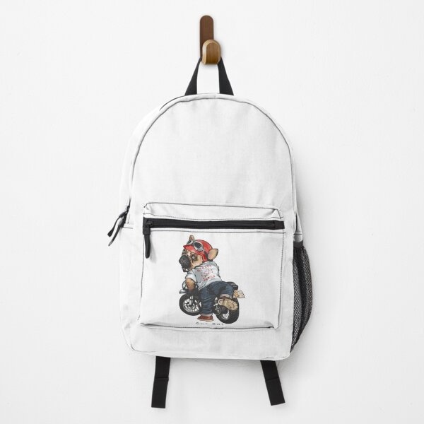 Item preview, get on dog on motorbike, dog getting motorbike, cute cartoon dog motorbike designed and sold by GreyStanzione1.