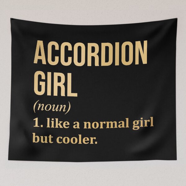 Item preview, Accordion Girl Definition Accordion in Gold designed and sold by XCIV.