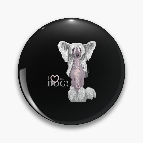 Item preview, Chinese crested dog, long hair dog portrait, cute dog  designed and sold by GreyStanzione1.