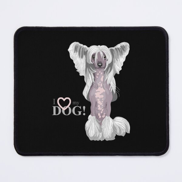 Item preview, Chinese crested dog, long hair dog portrait, cute dog designed and sold by GreyStanzione1.