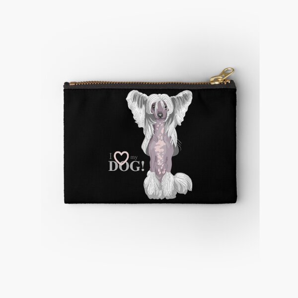 Item preview, Chinese crested dog, long hair dog portrait, cute dog  designed and sold by GreyStanzione1.