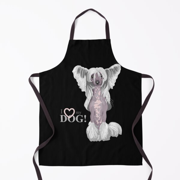 Item preview, Chinese crested dog, long hair dog portrait, cute dog designed and sold by GreyStanzione1.