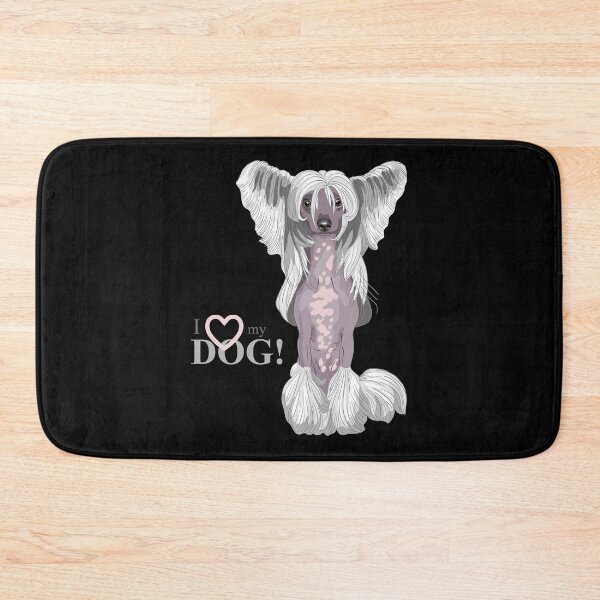Item preview, Chinese crested dog, long hair dog portrait, cute dog  designed and sold by GreyStanzione1.