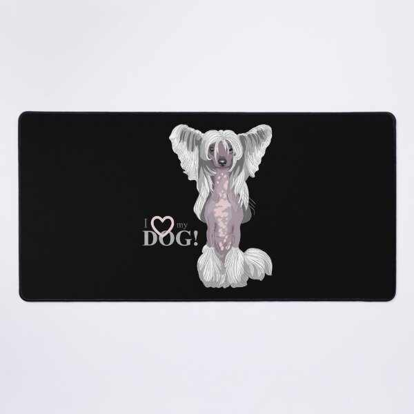 Item preview, Chinese crested dog, long hair dog portrait, cute dog designed and sold by GreyStanzione1.