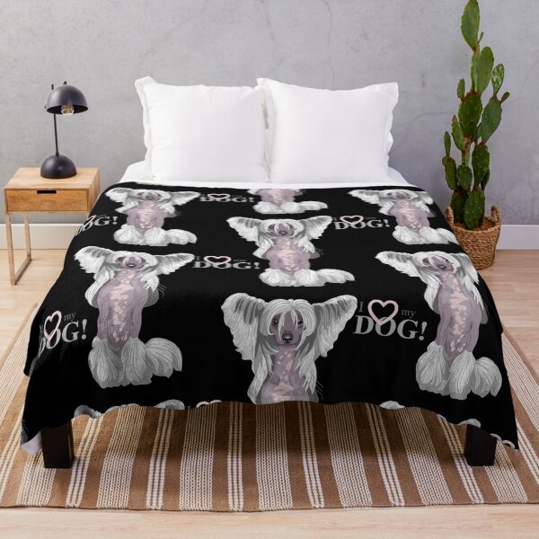 Item preview, Chinese crested dog, long hair dog portrait, cute dog  designed and sold by GreyStanzione1.