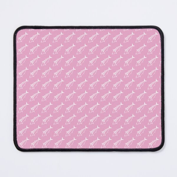 Item preview, Cute Bonito Fish in White on Pastel Pink designed and sold by fruttidimare.