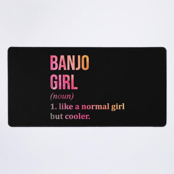Item preview, Banjo Girl Definition Banjo in Watercolor designed and sold by XCIV.