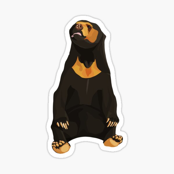 Sun Bear Stickers for Sale Redbubble image