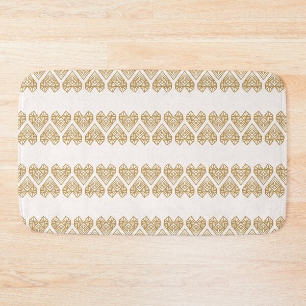 Item preview, Graphic boho hearts gold beige designed and sold by aliceandida.