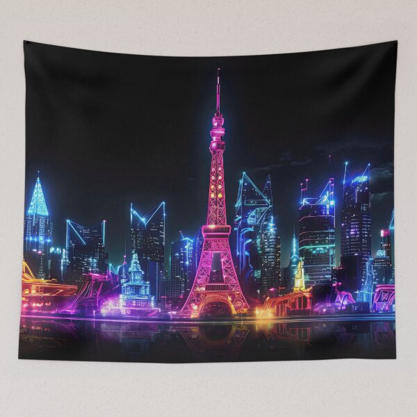 Item preview, Tokyo Tower Glows at Night designed and sold by ZedOhEe.