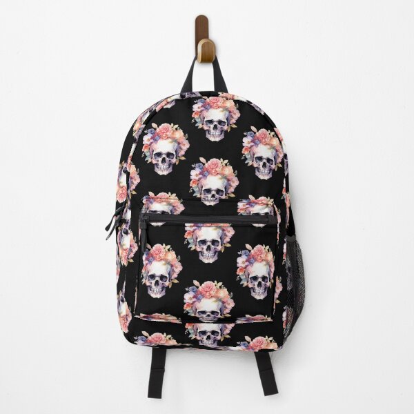 Item preview, Floral Frida Calavera designed and sold by mann-doodles.