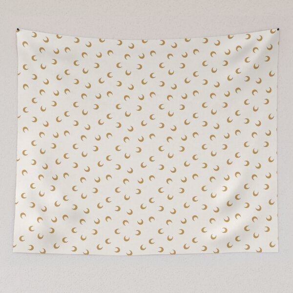 Item preview, Boho moons gold beige designed and sold by aliceandida.