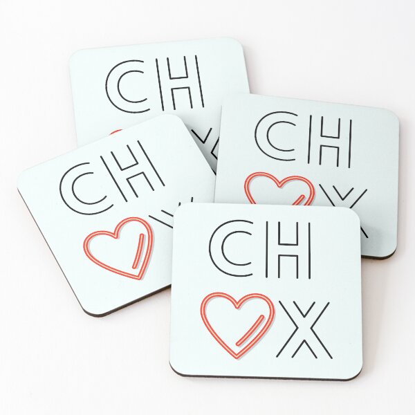 Item preview, Chox Love Heart Square, black designed and sold by ProjectBlossom.