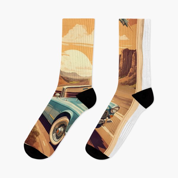 Item preview, Every Mile Tells a Story: Vintage Retro Car Poster designed and sold by Ceemko's Vintage Corner.