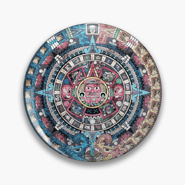 Item preview, Aztec Calendar Stone - Stressed Derna designed and sold by kernowerno.