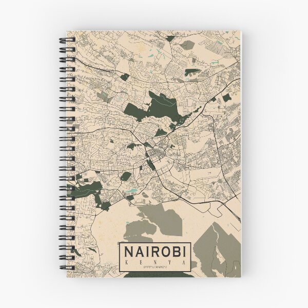 Item preview, Nairobi City Map of Kenya  - Vintage designed and sold by deMAP.